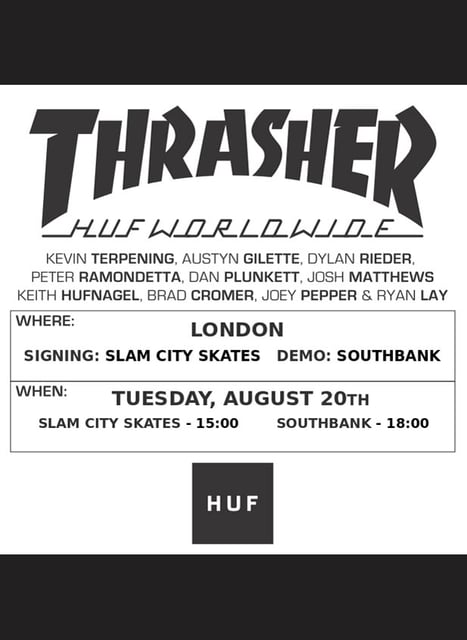 Thrasher Huf Worldwide